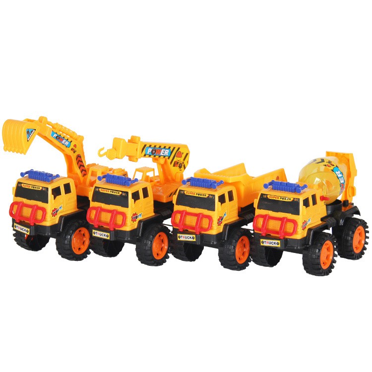 Đồ chơi xe múc xe công trường, cảnh sát, cứu hỏa cỡ đại