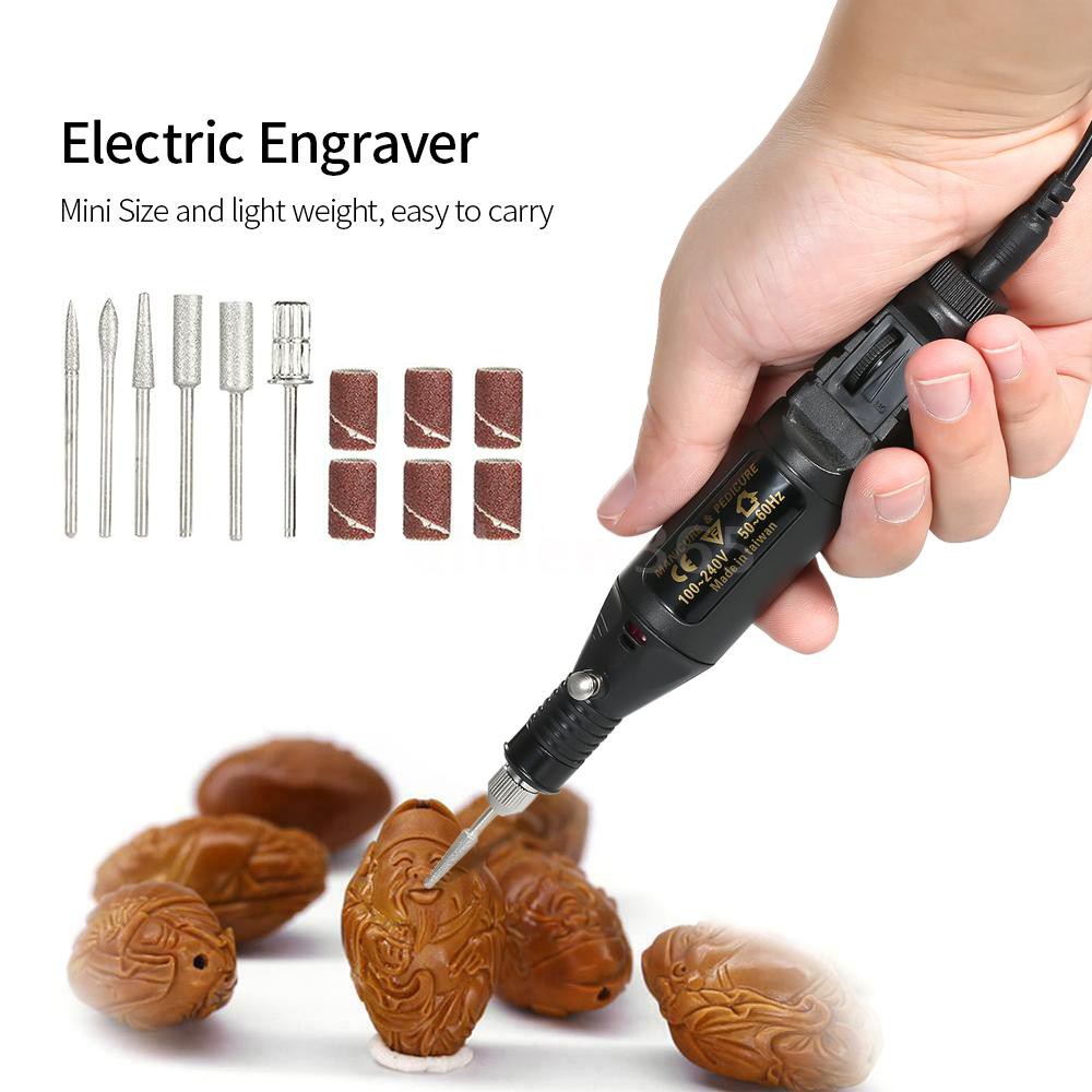 Bộ bút khắc mài điện mini 100v-240v gồm 14 món