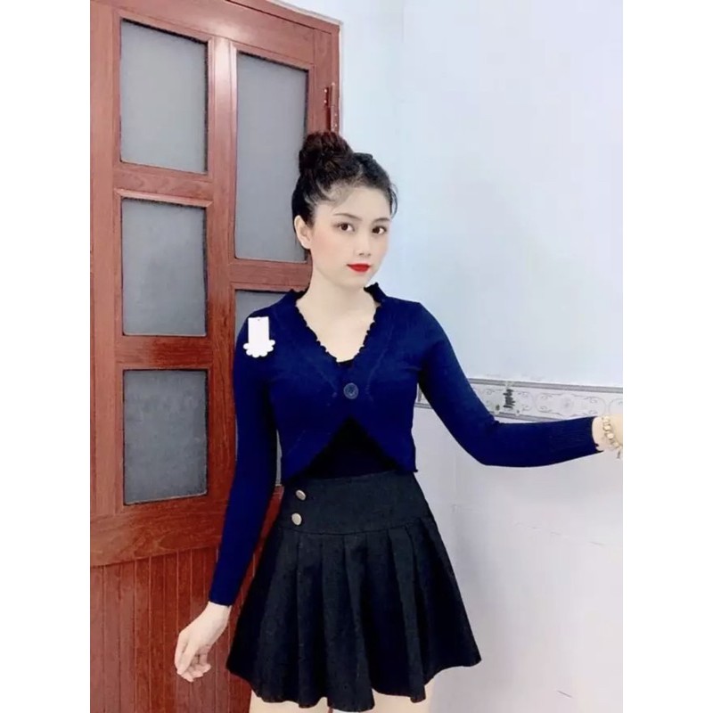 ÁO KHOÁC LEN KHỈ 1 NÚT 125k | BigBuy360 - bigbuy360.vn