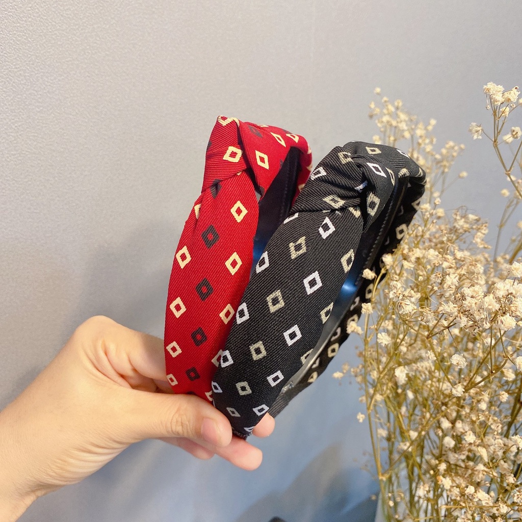 Băng đô, cài tóc vải thắc nút cao cấp cho nữ phong cách tiểu thư