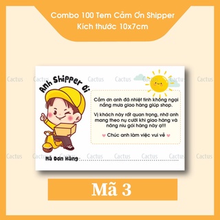 [ Sẵn ] Combo 100 Tem Ghi Mã Đơn