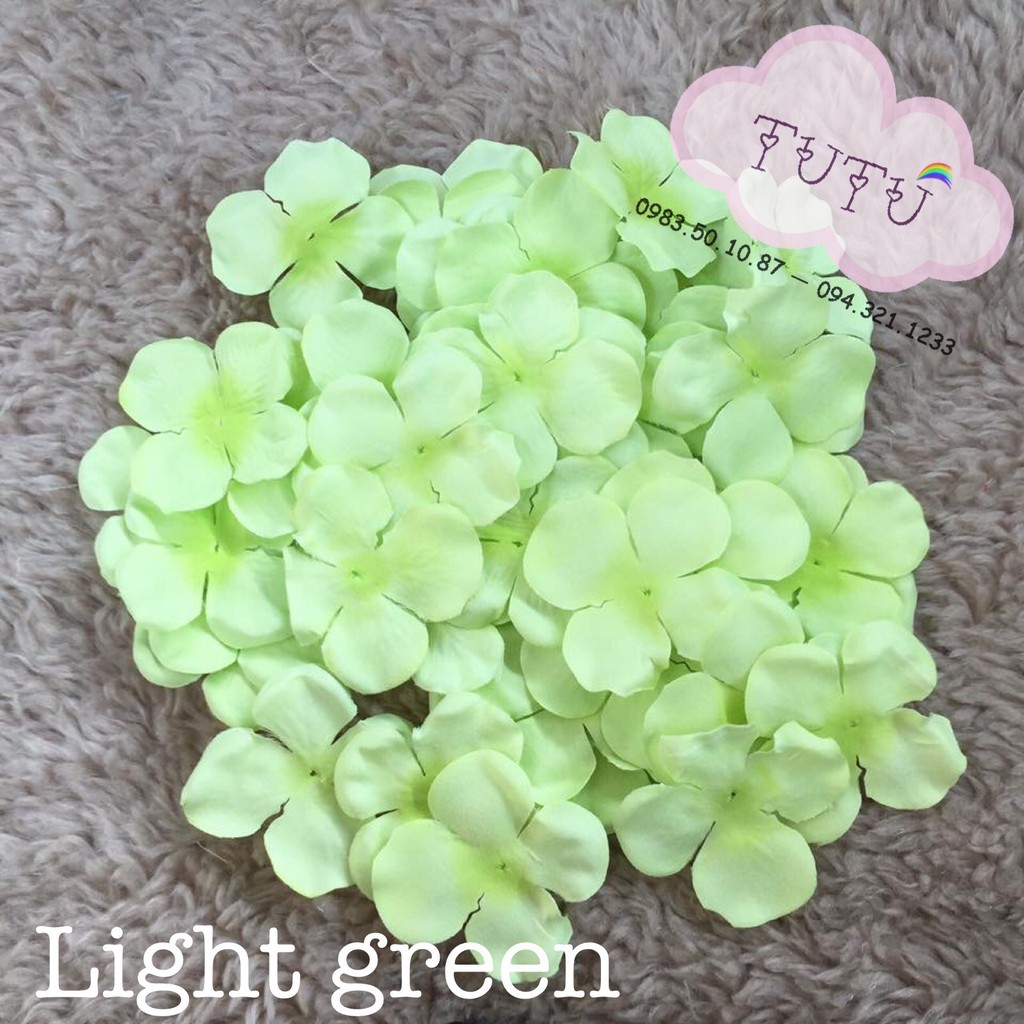 Cánh hoa lụa cẩm tú cầu 5cm  trang trí váy áo, váy tutu, sự kiện