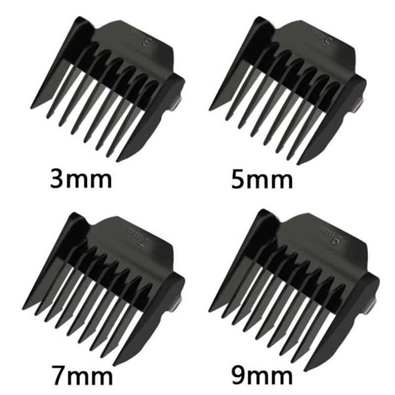 [Hàng mới về] 4 đầu lược thay thế cho tông đơ philips 3mm 5mm 7mm 9mm đen