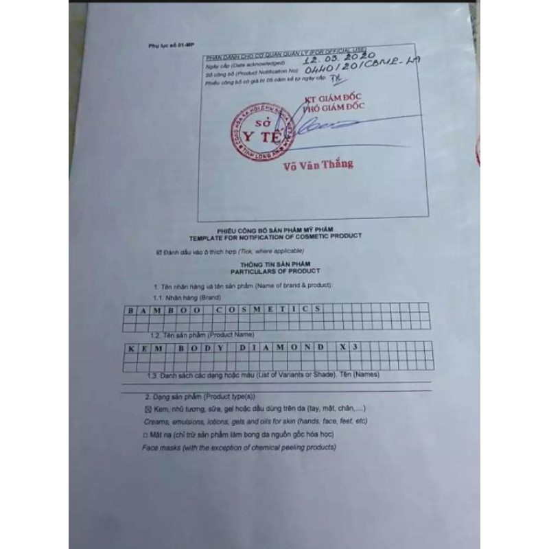 Kem body diamond x3 bamboo