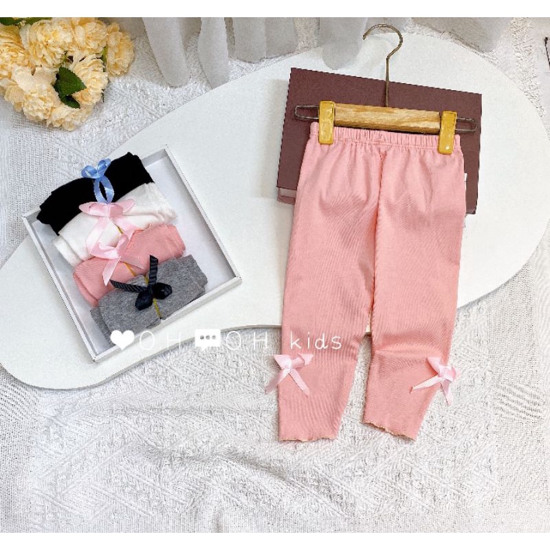 QUẦN LEGGING COTTON LEN CHO BÉ GÁI