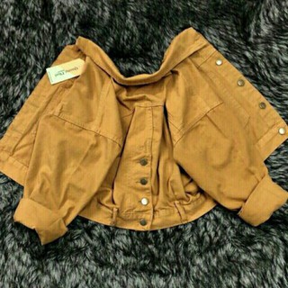 Áo khoác kaki form lửng nút sau hàng đẹp giá sỉ