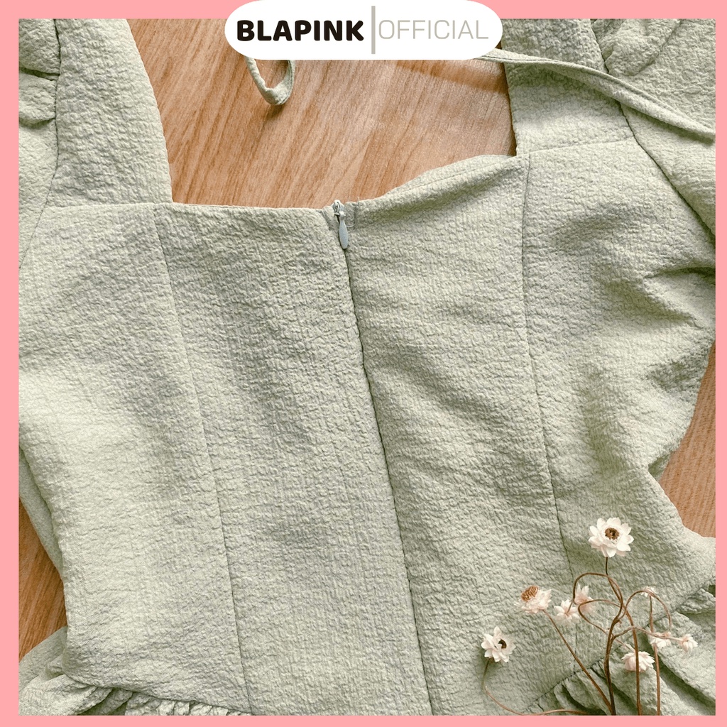 Váy Babydoll Tay Phồng Cổ Vuông Vải Xốp Xịn Xò Đi Tiệc Đi Dạo Phố RINGELA DRESS T230