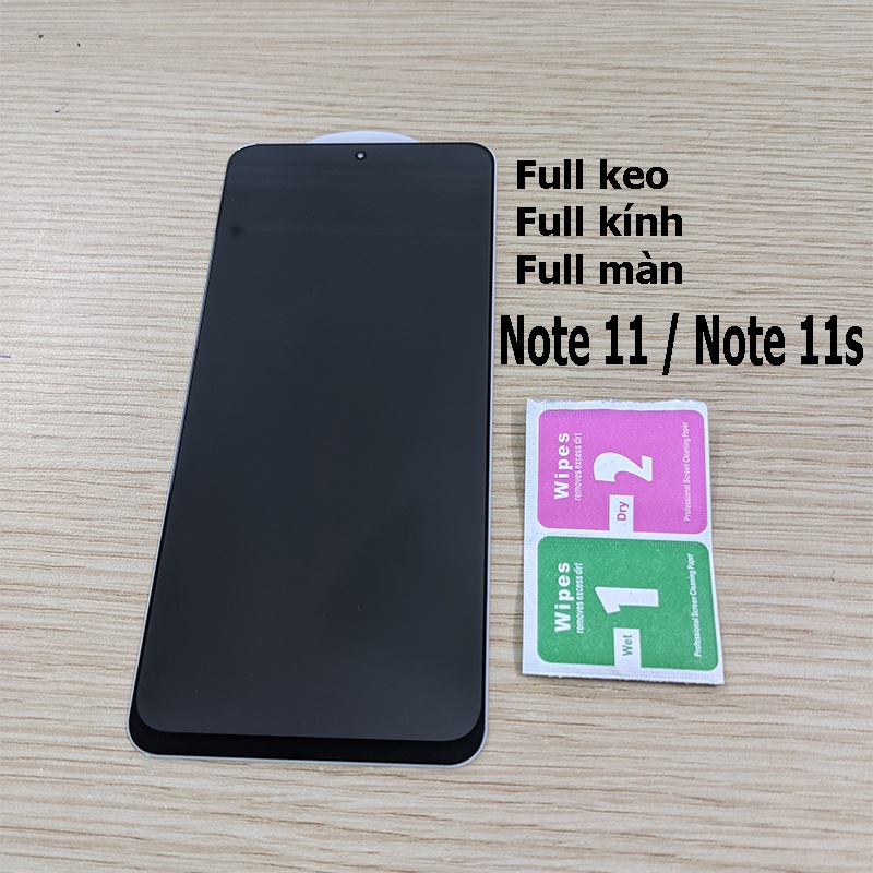 Kính Cường Lực Chống Nhìn Trộm Xiaomi Redmi Note 11, Note 11S Full Màn Hình