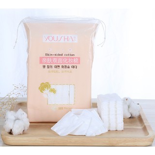Bông Tẩy Trang Yousha / CottonPats 222 Miếng 1 Túi ( Freeship Toàn Quốc )