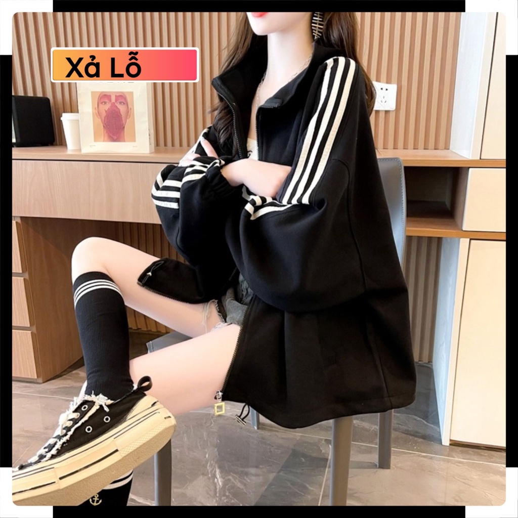 Áo khoác nam nữ bomber,Áo hoodie phong cách ovesize nỉ siêu đẹp vải dày from rộng unisex | BigBuy360 - bigbuy360.vn