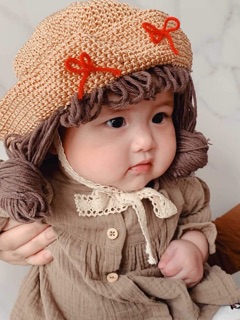 Mũ tóc giả cho bé