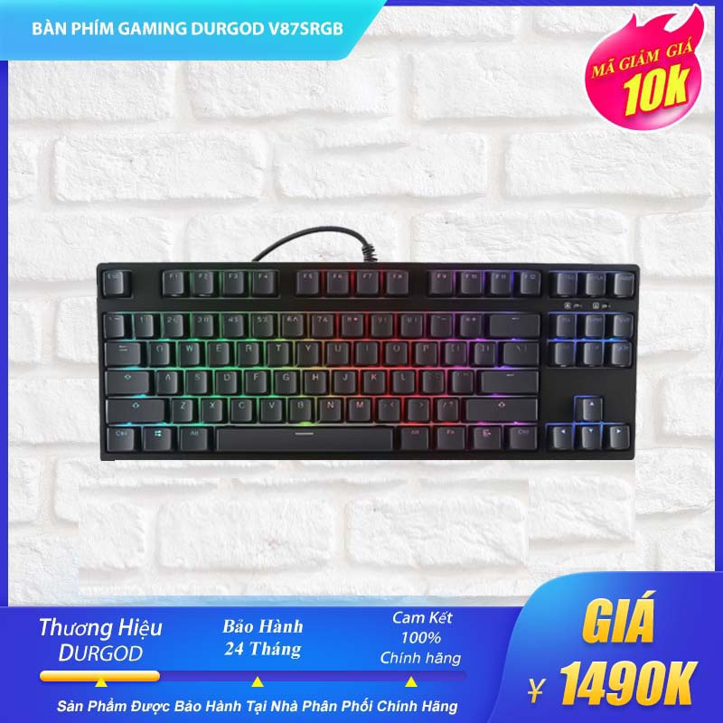 Bàn phím Durgod V104/V87/V87SRGB Cherry Witch Chính Hãng