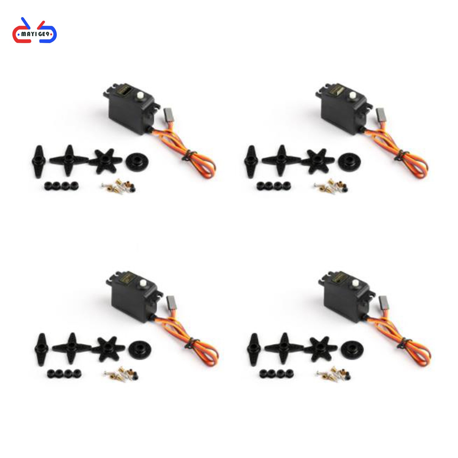 Set 4 Động Cơ Servo S3003 Futaba Cho Mô Hình Máy Bay Điều Khiển Từ Xa