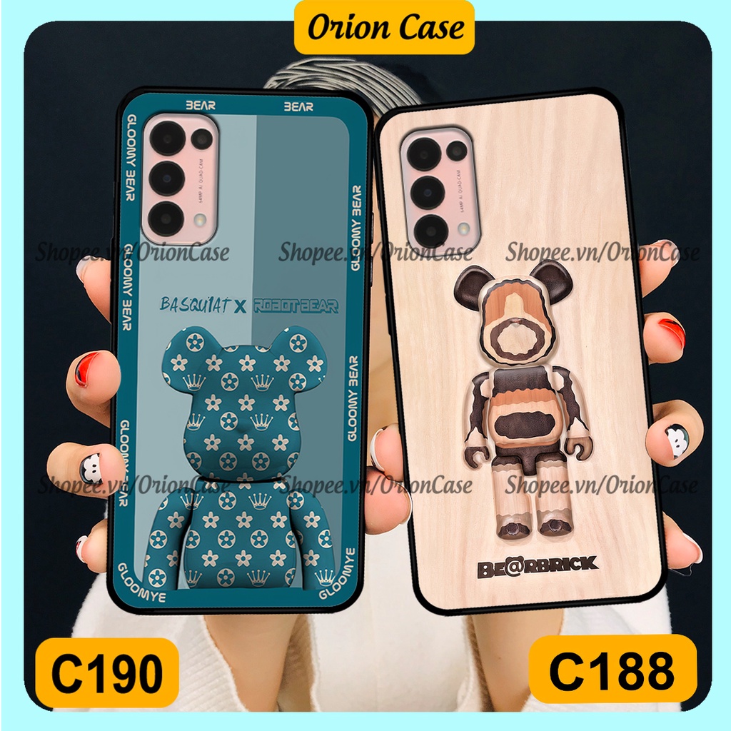 Ốp lưng Oppo Reno 5 4G / Reno 5 5G in hình bearbrick 3D thời trang, cá tính. ốp chống sốc, bền đẹp