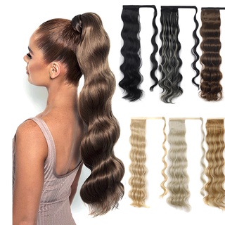 Tóc đuôi ngựa giả xoăn dài Wigsin bằng sợi tổng hợp có kẹp dành cho nữ