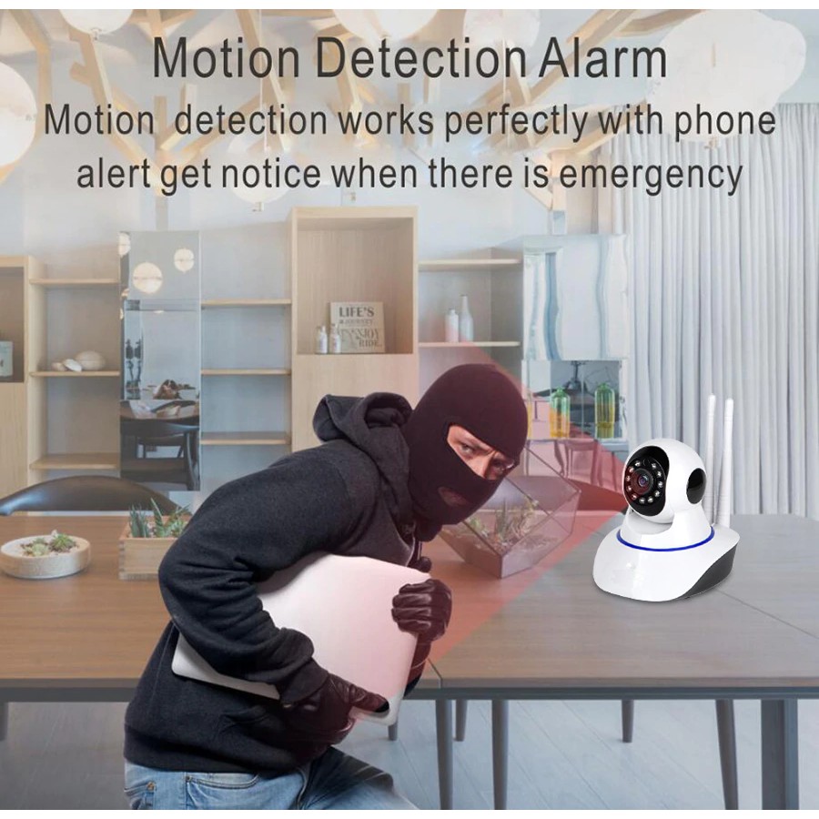 Camera giám sát và báo động 3 ăng-ten IP PK11 + THẺ 32GB