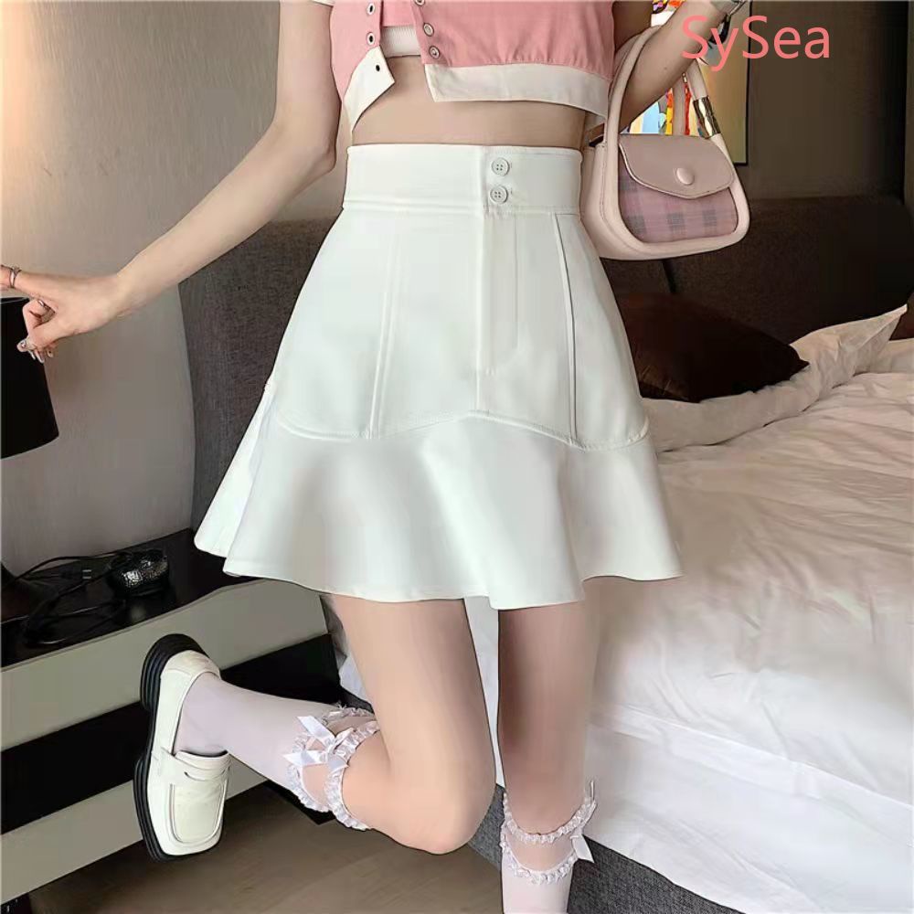Chân Váy Đuôi Cá Lưng Cao Thời Trang Mùa Hè Hàn Quốc Dành Cho Nữ