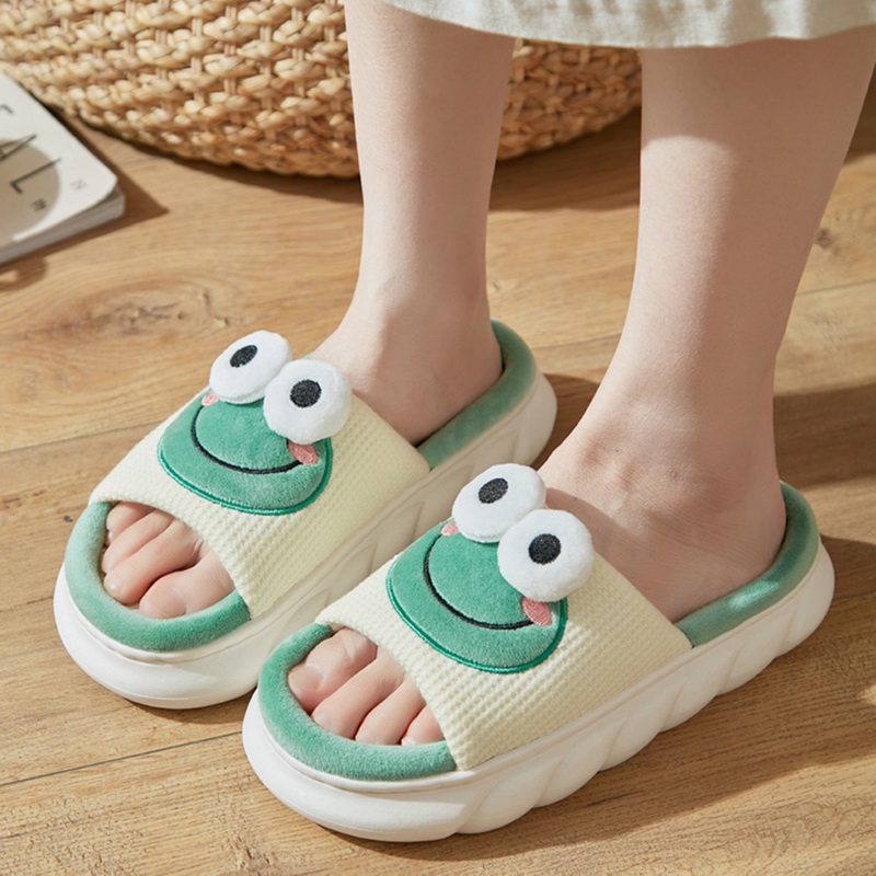 Dép bò sữa dép ếch xanh dép thỏ carot CHÍNH HÃNG XIXITIAO phong cách ulzzang Dép đi trong trong siêu mềm siêu êm