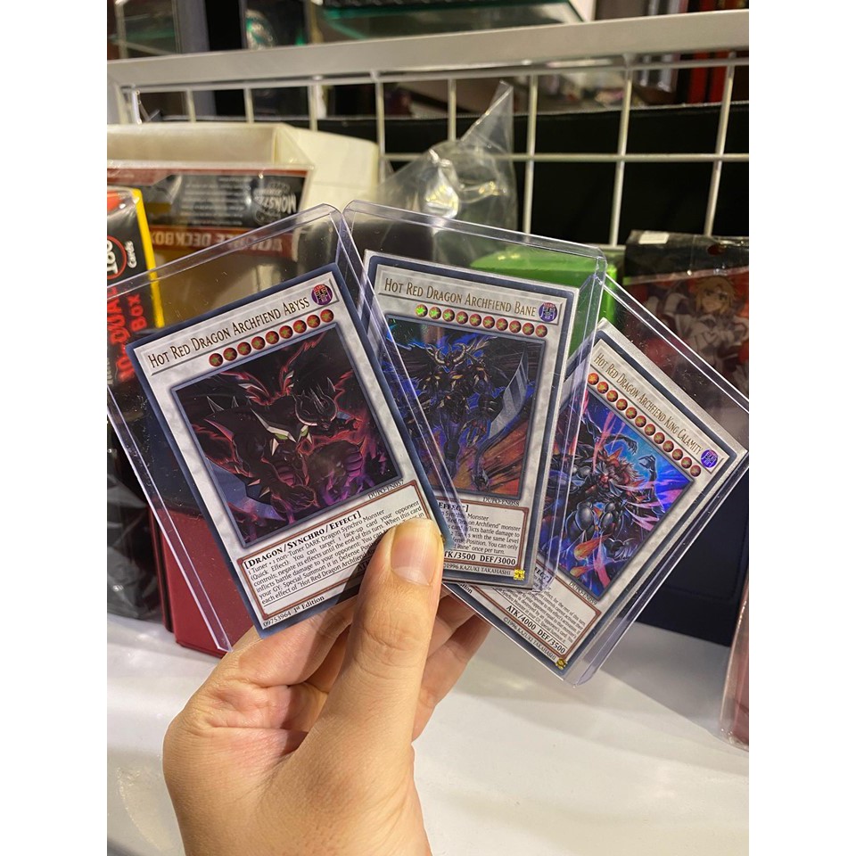 Lá bài thẻ bài Yugioh Combo Viêm Hỏa Ác Long Hot Red Dragon - Ultra Rare - Tặng bọc bài nhựa bảo quản