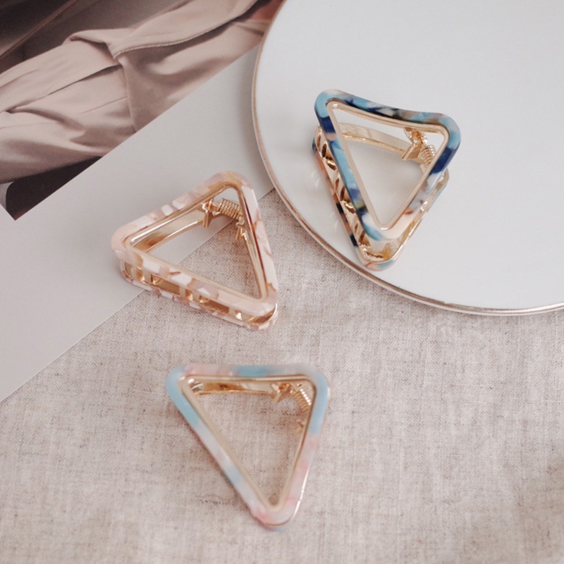 Kẹp Tóc Càng Cua Họa Tiết Hình Học Thời Trang