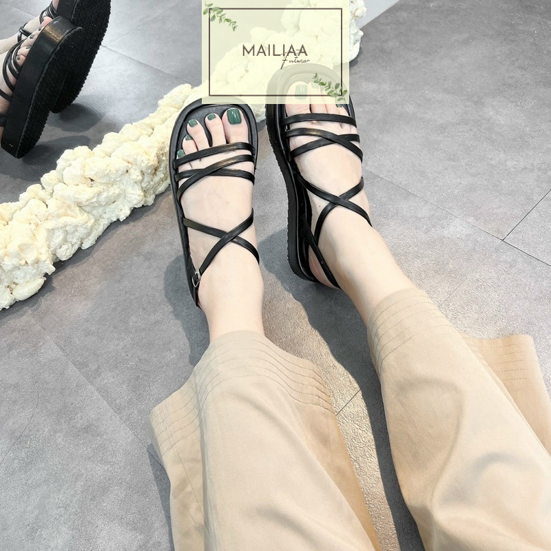 Sandal đế xuồng 3 phân MAILIAA quai chiến binh đế SIKETU