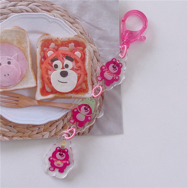 Móc Khóa Dây Xích Nhỏ Mặt Gấu Pooh / Ngôi Sao / Dailu / Gấu Pooh Trang Trí Túi Xách