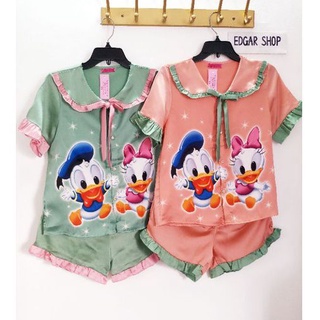 [CÓ VIDEO] Bộ ngủ lụa Pijama đùi, đồ bộ mặc nhà nữ lụa satin