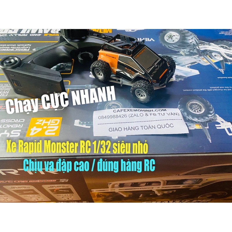 Xe Rapid Monster siêu nhỏ chạy cực nhanh với 2 mode