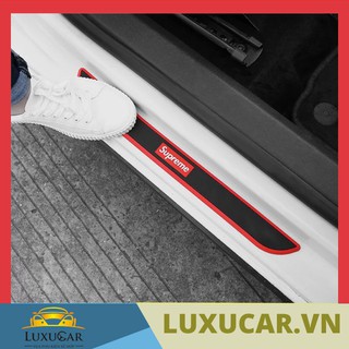 BỘ 4 MIẾNG NẸP CỬA CAO SU,MIẾNG DÁN CHỐNG XƯỚC BẬC CỬA Ô TÔ,XE HƠI