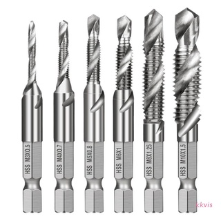 Bộ 6 mũi khoan đầu lục giác hss m3-m10 1 / 4inch