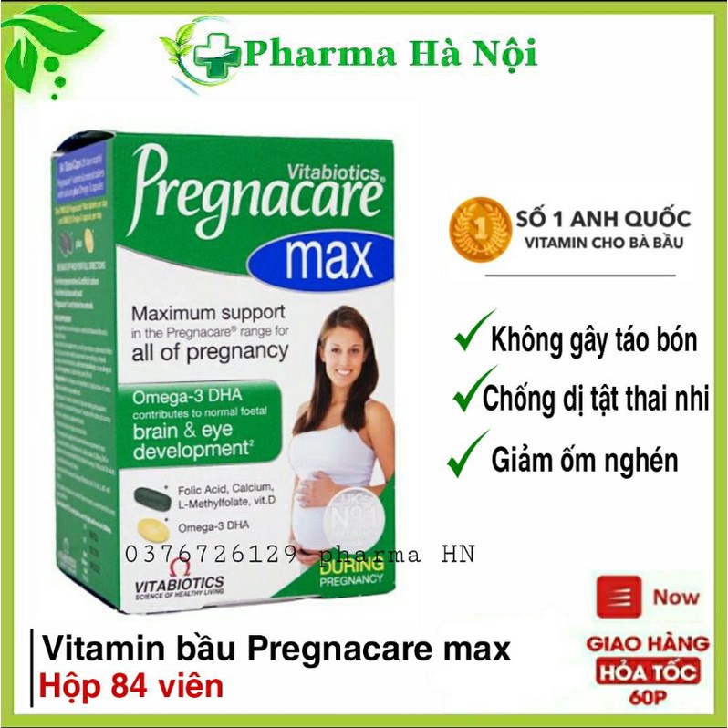 Vitamin tổng hợp Pregnacare max cho bà bầu  [chính hãng ]