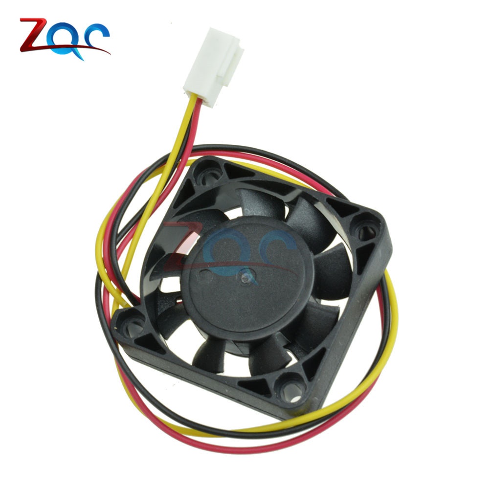 Quạt Tản Nhiệt Làm Mát CPU 3Pin 12V 4CM 40MM Màu Đen Cho PC