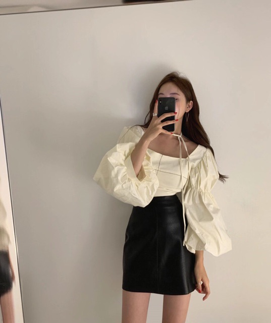 Áo sơ mi tay phồng