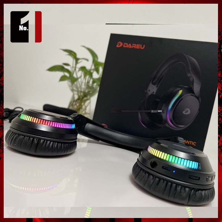 Tai Nghe Không Dây Chụp Tai Có Mic LED RGB DareU A710 Wireless Headphone Máy Tính Laptop Pc