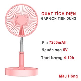 Quạt tích điện gấp gọn tùy chỉnh tư thế
