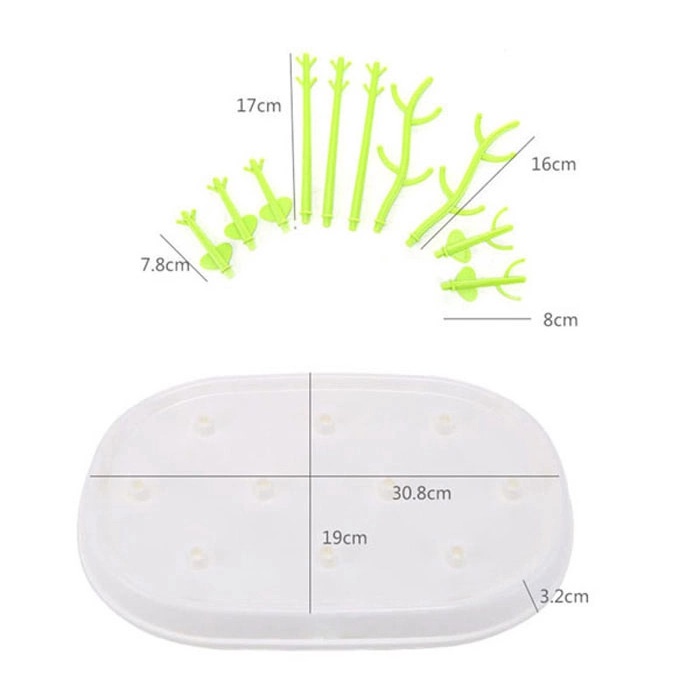 Giá úp bình sữa không kèm nắp 7 chân có thể tháo rời tiện lợi cho bé