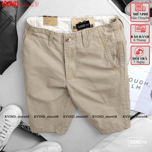 Quần Sọt kaki nam xoắn line, Quần Short kaki_KVINDstore08
