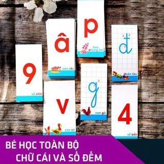Thẻ Chữ_Bộ 40 Thẻ Học Chữ Cái Và Số Cho Bé