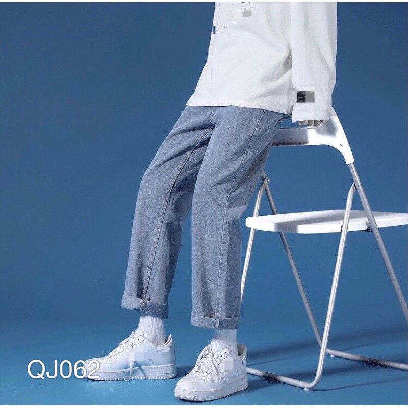 Quần Jean baggy nam basic màu xanh bạc VN CLO - QJ062