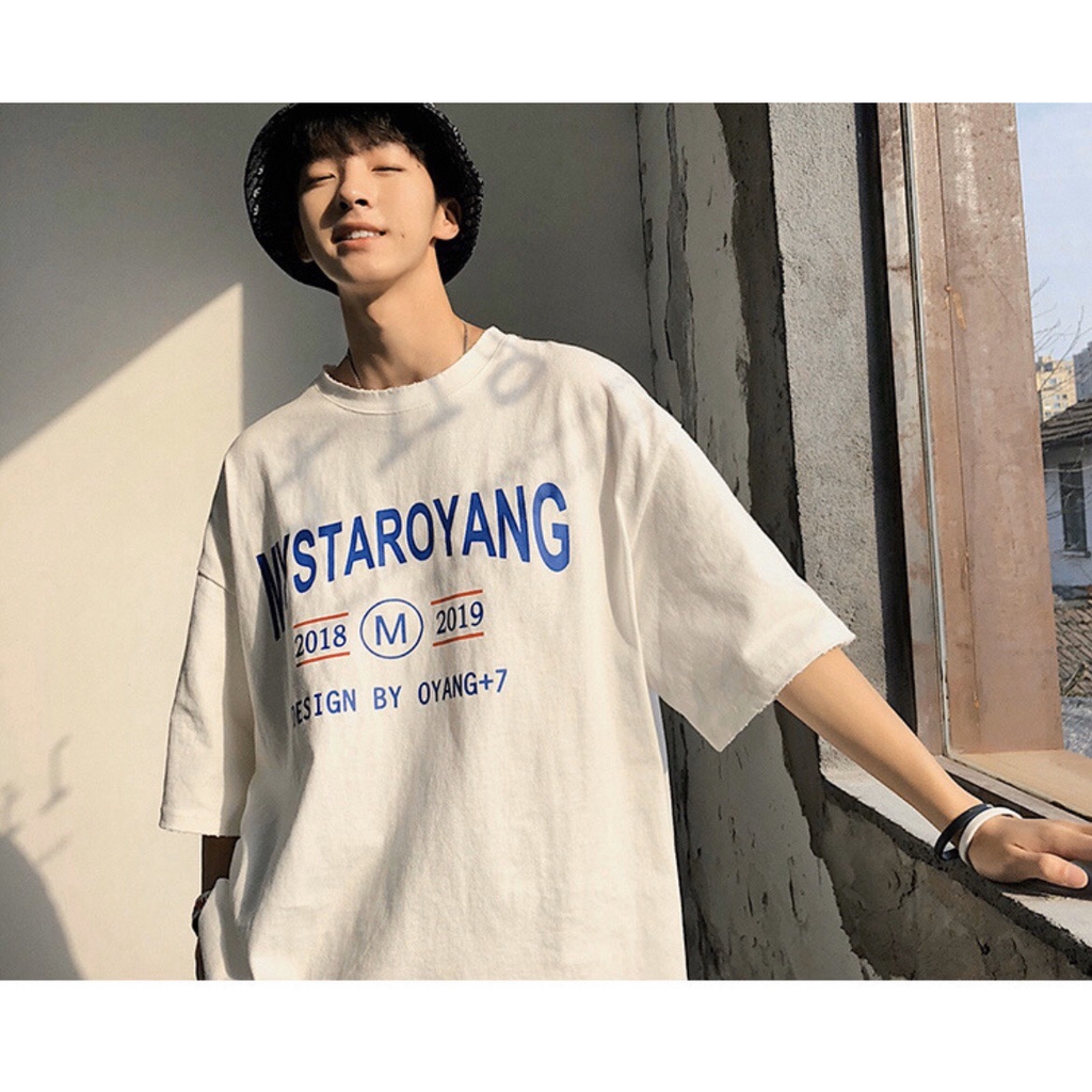 Áo Thun Unisex MYSTAROYANG G469, Tay Lỡ Form Rộng