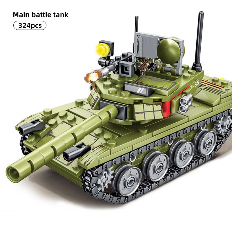 Lắp ghép Mô hình Tank  Army Sembo 105514 xe tank  Main Battle Tank 2 dolls 85 chiến đấu chủ lực