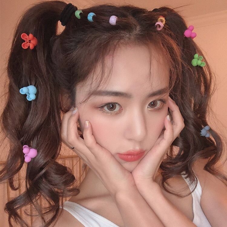 Kẹp tóc hình hoa nhỏ màu sắc ngọt ngào phong cách Hàn Quốc cho bé gái