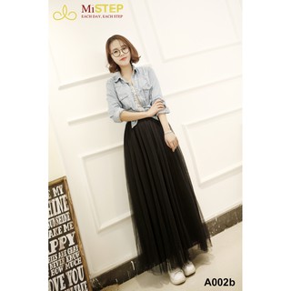 Chân Váy Lưới Dài A002b