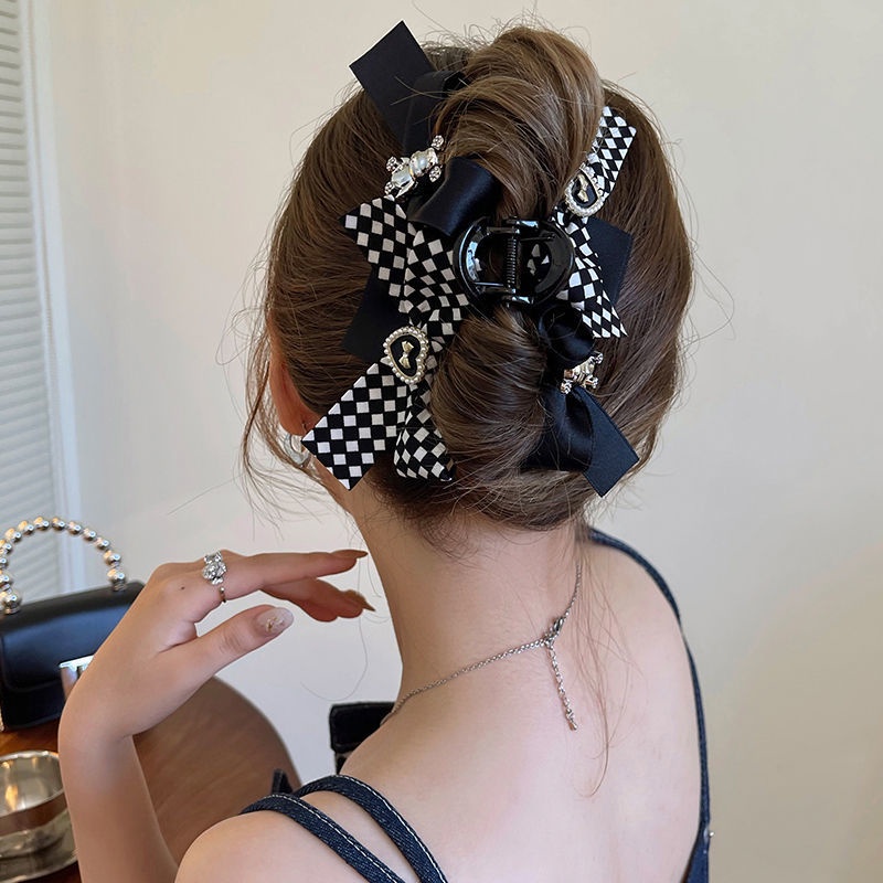 Kẹp Tóc Nơ Lớn Thời Trang Mùa Thu Cao Cấp Cho Nữ