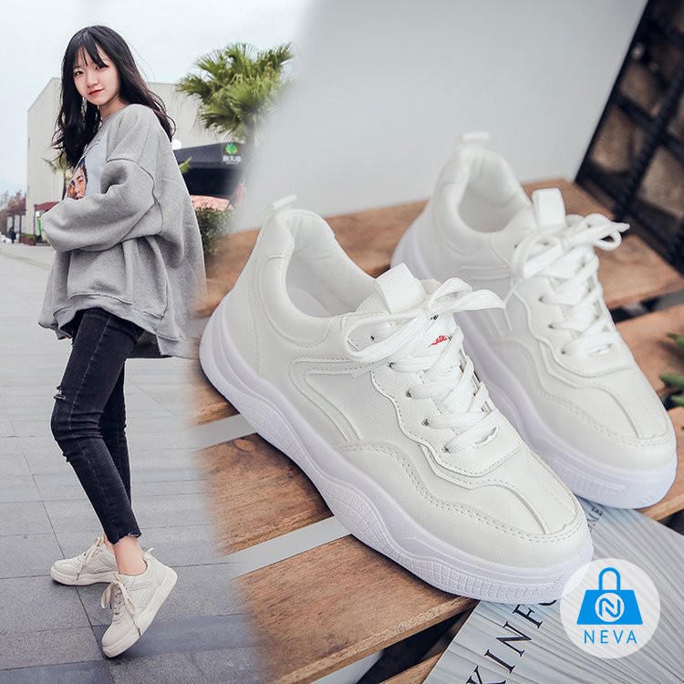 [Giày Mới] Giày SNEAKER màu trắng siêu hot NEVA2517