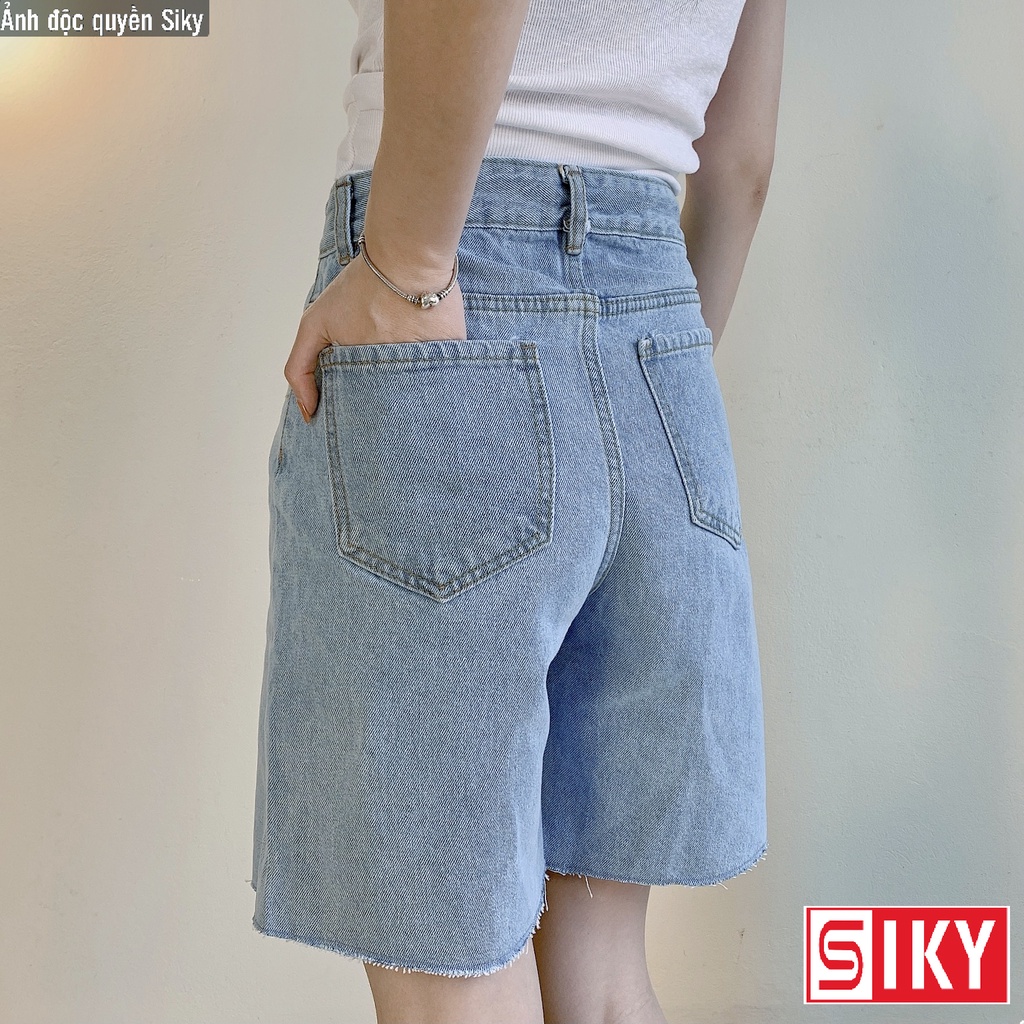 Quần short jean gấu rách SIKY - SJ03