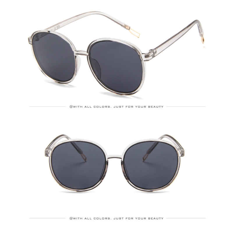 Kính mát chống tia UV400 tròng kính tròn màu kẹo ngọt phong cách Hàn Quốc thời trang cho nữ