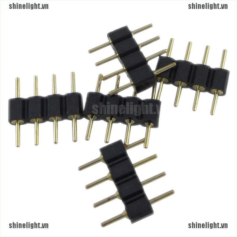 Gói 10 Đầu Nối 4 Pin Cho Đèn LED RGB 3528 5050