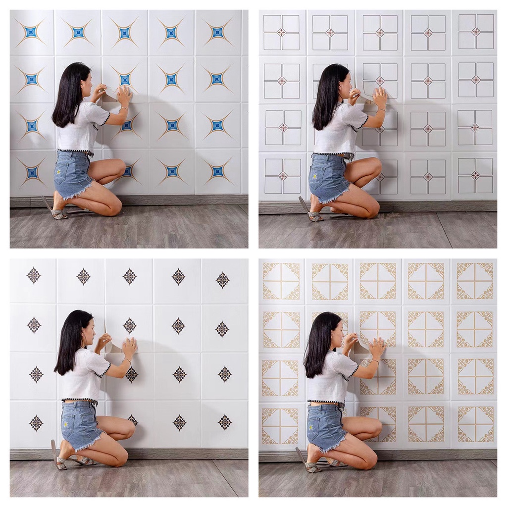 Giấy Dán Trần Nhà Tự Dính 3D Chống Thấm Nước Trang Trí Đa Ứng Dụng