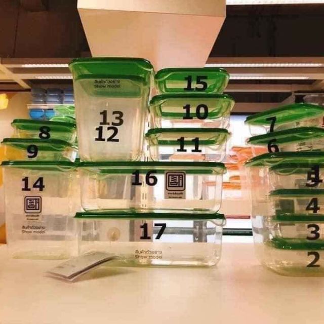 Set 17 hộp hàng Ikea